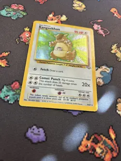 Kangaskhan 5/64 MP -Vintage Holo Rare Pokemon Card- Jungle Set (8q) - Image 3