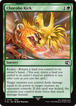 Chocobo Kick #178 | Near Mint FOIL | Final Fantasy FIN | Magic MTG - Image 1