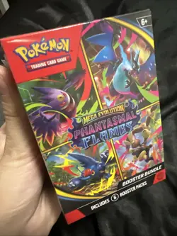 Pokemon TCG Mega Evolution Phantasmal Flames Booster Bundles New Sealed 6 Packs - Image 1