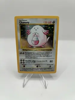 Pokemon TCG Chansey 3/102 Holo Rare 1999 Shadowless Base Set CLEAN - NM - Image 1