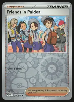 SV: Prismatic Evolutions Friends in Paldea #109/131 Reverse Holo Pokemon Card - Image 1