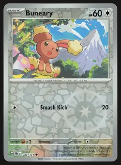 SV: Prismatic Evolutions Buneary #083/131 Reverse Holo Pokemon Card - Image 1