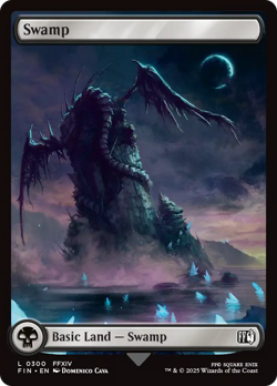 Swamp #300 | Near Mint FOIL | Final Fantasy FIN | Magic MTG - Image 1