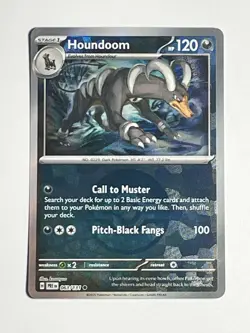 SV: Prismatic Evolutions Houndoom (Poke Ball Pattern) #063/131 Holo Pokemon Card - Image 1