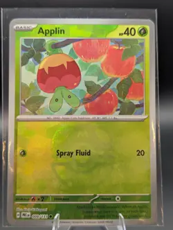 Pokemon TCG Applin Master Ball Pattern 009/131 Prismatic Evolutions Holo - Image 1