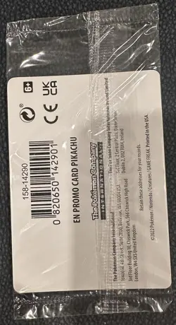 Pokemon Pikachu 028/078 Pokemon GO Stamp Sealed Gamestop - Image 2