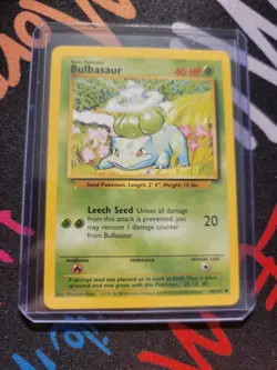 BULBASAUR - Base Set - 44/102 - Common - Pokemon Card - Unlimited Edition - Image 1