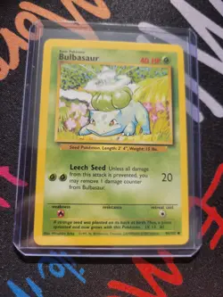 BULBASAUR - Base Set - 44/102 - Common - Pokemon Card - Unlimited Edition - Image 2