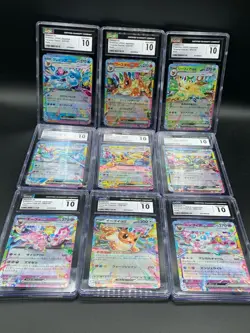 SET 9 CGC 10 GEM MINT Japanese Pokemon 2024 Festival EEVEE ex EVOLUTION Umbreon - Image 1
