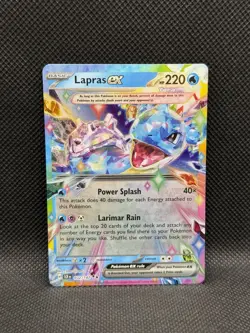 Lapras ex 032/142 DOUBLE RARE HOLO Stellar Crown Sv07 Pokemon TCG English Foil - Image 3