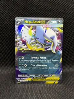 Mega Absol ex 086/132 DOUBLE RARE HOLO Mega Evolution Me01 Pokemon English Foil - Image 1