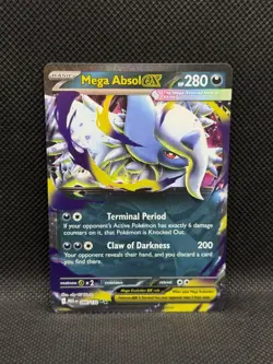 Mega Absol ex 086/132 DOUBLE RARE HOLO Mega Evolution Me01 Pokemon English Foil - Image 3