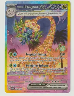 Alolan Exeggutor ex 242/191 Sv08: Surging Sparks Pokemon TCG SIR NM - Image 1