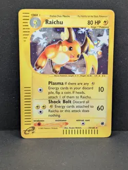 Raichu 025/165 Expedition Base Set Holo Rare Pokemon TCG Nintendo pikachu MP+ - Image 1