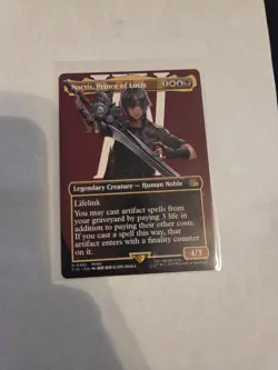 MTG Final Fantasy Noctis Prince of Lucis Card Borderless, Regular, 0401 - Image 1