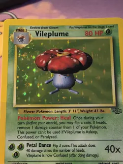 Pokemon TCG | Vileplume Holo Rare 15/64 Jungle Unlimited | Near Mint - Image 3