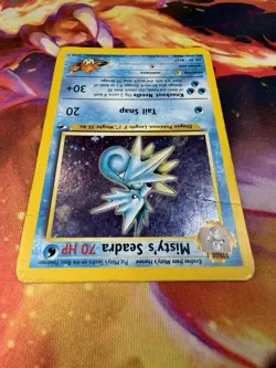 Misty’s Seadra 9/132 HP-DMG Holo Rare Unlimited Gym Heroes 2000 WoTC Pokemon TCG - Image 3