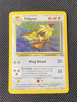 Pokemon TCG Pidgeot 8/64 Jungle Set Holo Rare WOTC VTG 1999 - Image 1