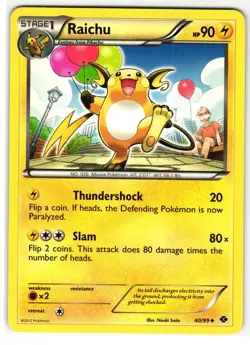 RAICHU 40/99 NEXT DESTINIES ENGLISH POKEMON TCG - Image 1