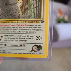 Pokemon TCG Giovanni's Persian 8/132 Gym Challenge Holo Rare LP - Image 4