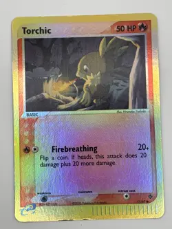 Pokemon TCG Torchic 77/97 EX Dragon Reverse Holo LP- 77/97 - Image 1