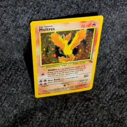 Moltres 12/62 Holo Rare Fossil Set 1999 Pokemon WotC Vintage MP 12/62 - Image 1