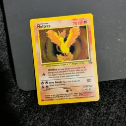 Moltres 12/62 Holo Rare Fossil Set 1999 Pokemon WotC Vintage MP 12/62 - Image 3