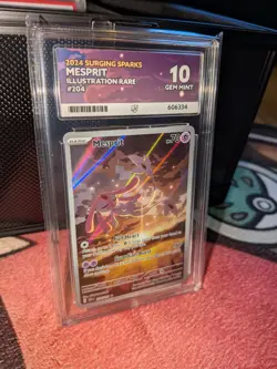 Pokemon Card Ace 10 Mesprit 204/191 Illustration Rare Surging Sparks - Image 1