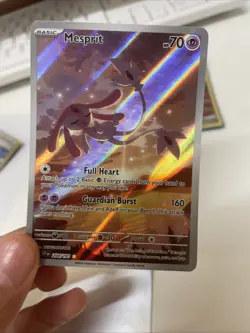 Pokemon TCG Mesprit 204/191 Illustration Rare Surging Sparks Ace NEAR MINT! - Image 2