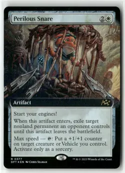 Perilous Snare (Extended Art) 377 Foil Near Mint MTG Aetherdrift Magic - Image 1