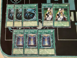 Yu-Gi-Oh Edison Staples Lot 3x Book of Moon 3x MST 2x Nobleman of Cross - Image 1
