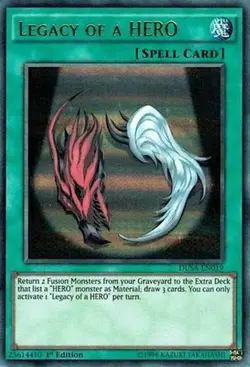 Yugioh - Legacy of a HERO (Ultra Rare) (1st Edition) - DUSA-EN019 (P) - Image 1