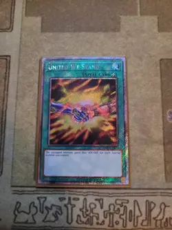 YUGIOH UNITED WE STAND RA03-EN112 PLATINUM RARE 1ST ED NM - Image 1