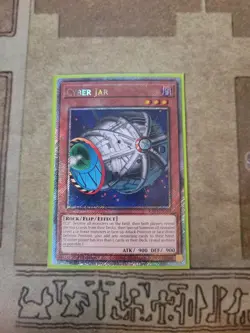 YUGIOH CYBER JAR RA03-EN095 PLATINUM RARE 1ST ED NM - Image 1