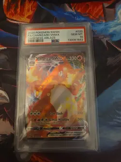 Pokemon TCG Charizard VMAX Darkness Ablaze Holo Ultra Rare Card 020/189 PSA 10 - Image 1