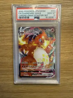 Pokemon TCG Charizard VMAX Darkness Ablaze Full Art Card 020/189, PSA 10 - Image 1