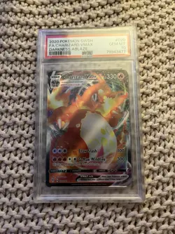 Pokemon TCG Charizard VMAX Darkness Ablaze Holo Ultra Rare Card 020/189 PSA 10 - Image 1