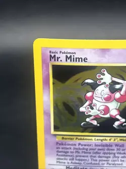 Pokemon TCG Mr. Mime Jungle 6/64 Holo Unlimited Holo Rare 🤡 👀 - Image 3