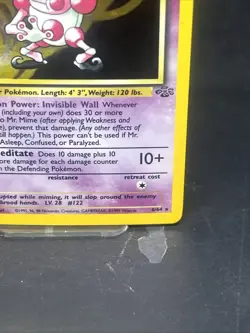 Pokemon TCG Mr. Mime Jungle 6/64 Holo Unlimited Holo Rare 🤡 👀 - Image 5