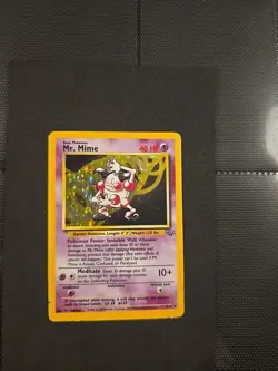Pokemon TCG Mr. Mime Jungle Holo Card 6/64 Unlimited Rare - Image 1