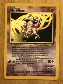 🔮No Jungle Symbol Error Pokemon TCG Mr. Mime Jungle 6/64 Holo Unlimited Rare 🔮 - Image 1