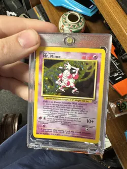 Pokemon TCG Mr. Mime Jungle Holo Card 6/64 Unlimited Rare - Image 1