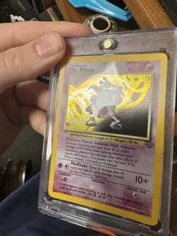 Pokemon TCG Mr. Mime Jungle Holo Card 6/64 Unlimited Rare - Image 3