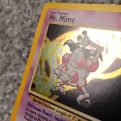 Pokemon TCG Mr. Mime Jungle 6/64 Holo Unlimited Holo Rare Very Good Condition - Image 5