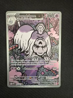 Houndstone 145/132 Mega Evolutions Illustration Rare Pokemon TCG Card - Image 1