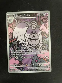 Pokemon TCG Mega Evolutions Houndstone Illustration Rare Holo Card 145/132 - Image 1