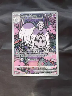 Pokemon TCG Mega Evolutions Houndstone Illustration Rare Holo Card 145/132 - Image 1