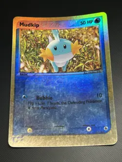 Mudkip 59/109 Reverse Holo Ruby and Sapphire Pokemon Card 2003 4/4 - Image 1