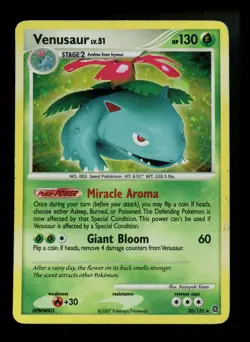 #2 Venusaur 20/132 Secret Wonders 2007 Holo Rare Pokemon Card TCG - Image 1