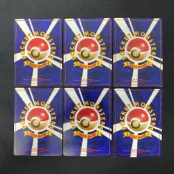 Dark Normal Card Set of 6 Japanese Pokemon Card Old Back s007415 - Image 2